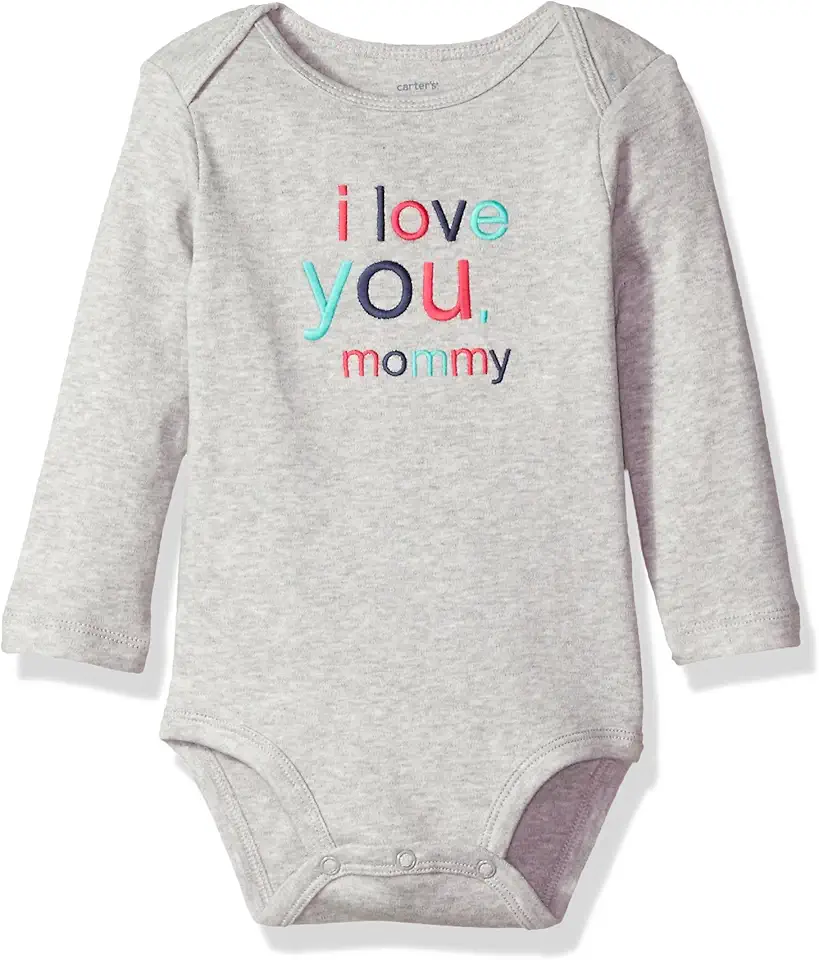 Body com slogan para bebês meninas (118g072), Love You