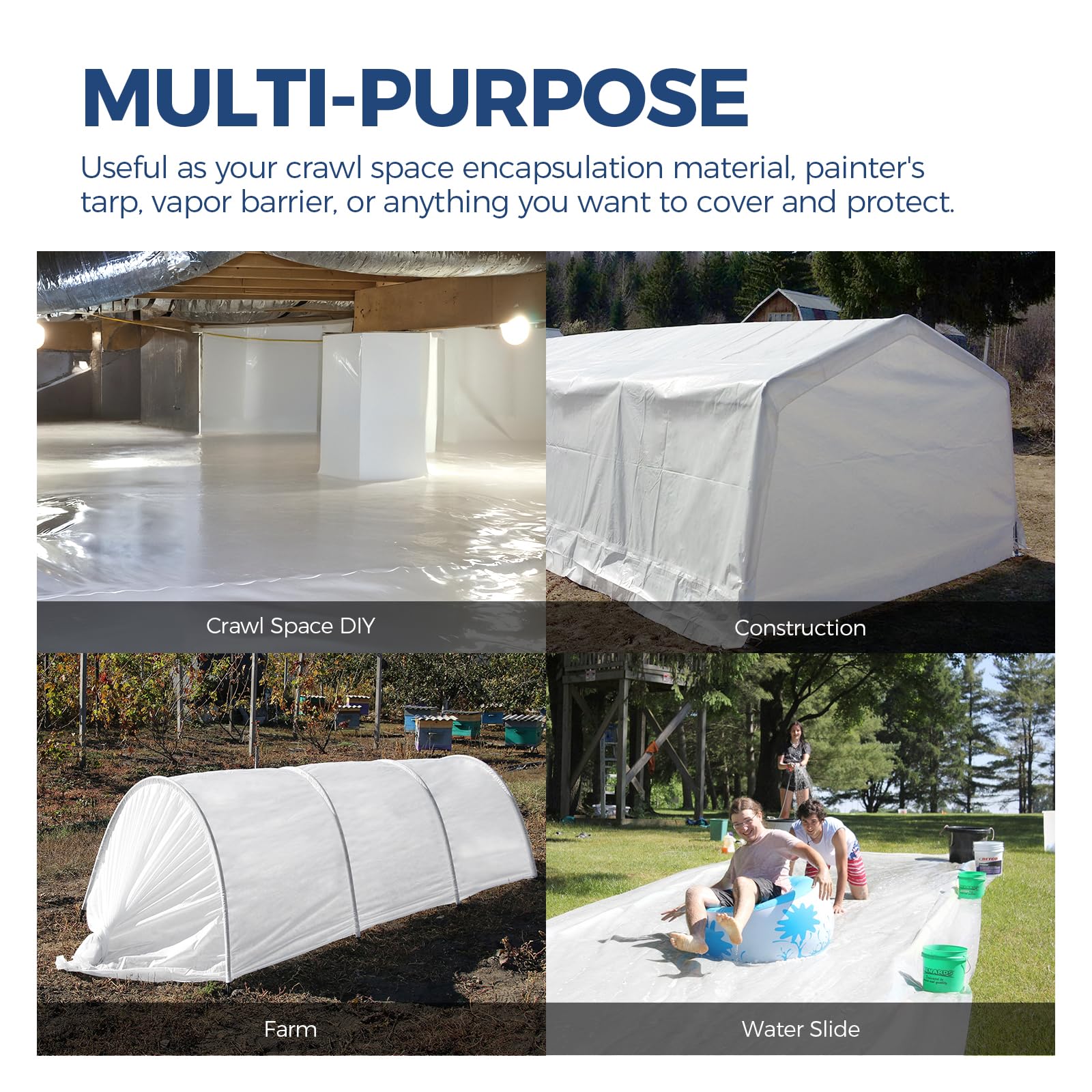 ALORAIR Vapor Barrier - Crawl Space Protection -7 ALORAIR Vapor Barrier - Crawl Space Protection -7