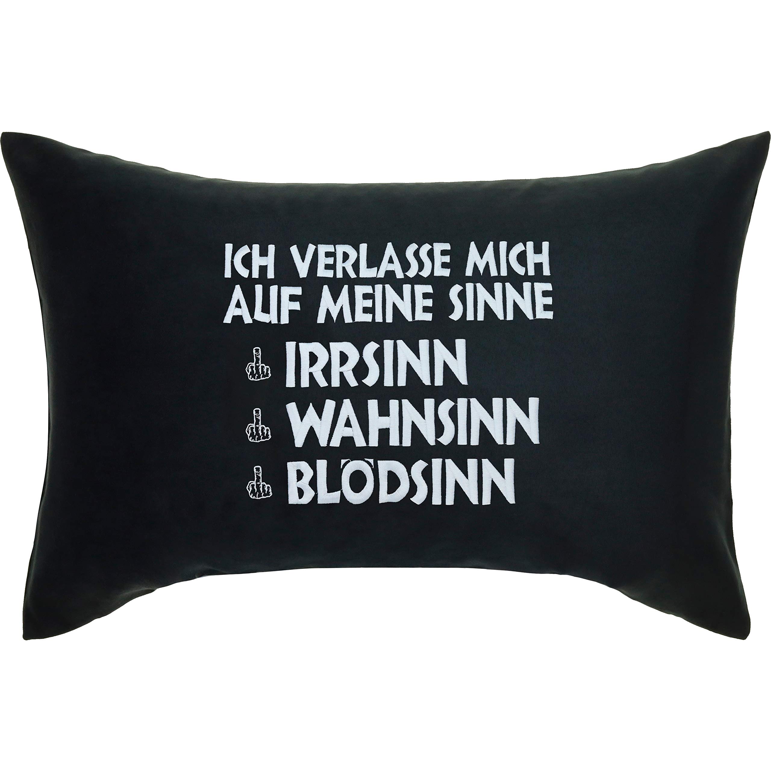 Coussin de canapé brodé 40x60 amusant pour votre salon