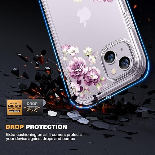 Miniatura 812 de Diaclara - Funda diseñada para iPhone 14 Pro Max, resistente, de cuerpo completo, con protector de pantalla sensible al tacto y antiarañazos + Blanco