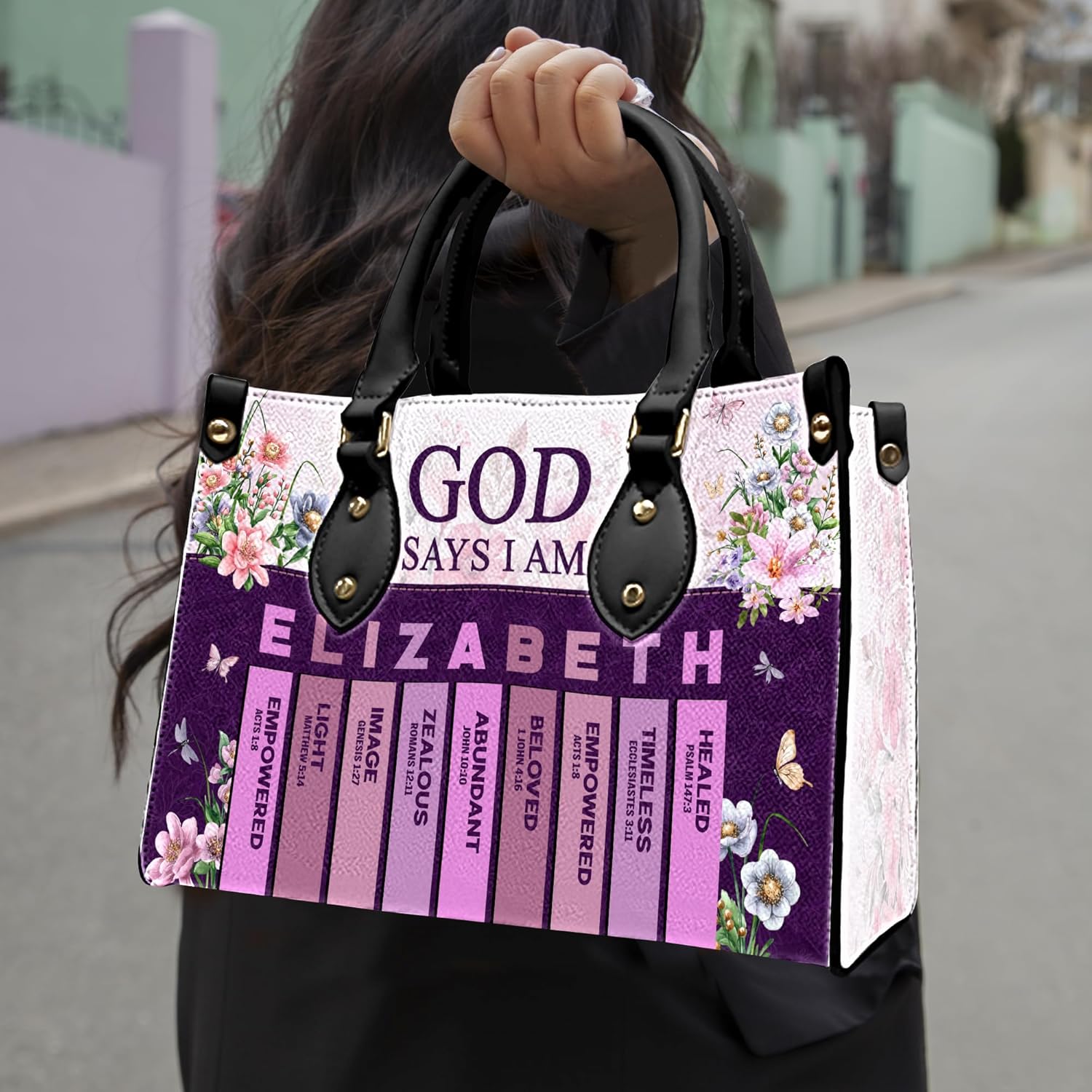 Christian Gifts for Women Faith, Customized Christian Leather Handbag, Jesus Bag, Bible Purse, Inspirational Religious - Image 2