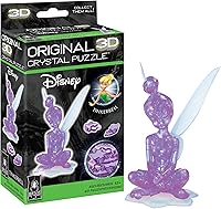 Vista 1 de BePuzzled, Tinkerbell - Rompecabezas de cristal 3D original, perfecto para rompecabezas a partir de 12 años, desafiante de completar y hermoso