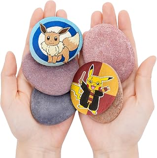 ROCART 36 PCS Large Rocks for Painting, 2.05-3.15 Inches Flat Painting Rocks for Arts & Crafts, Natural Smooth River Rocks for Painting, Kindness Rocks, Decoration, DIY, Crafting Gift