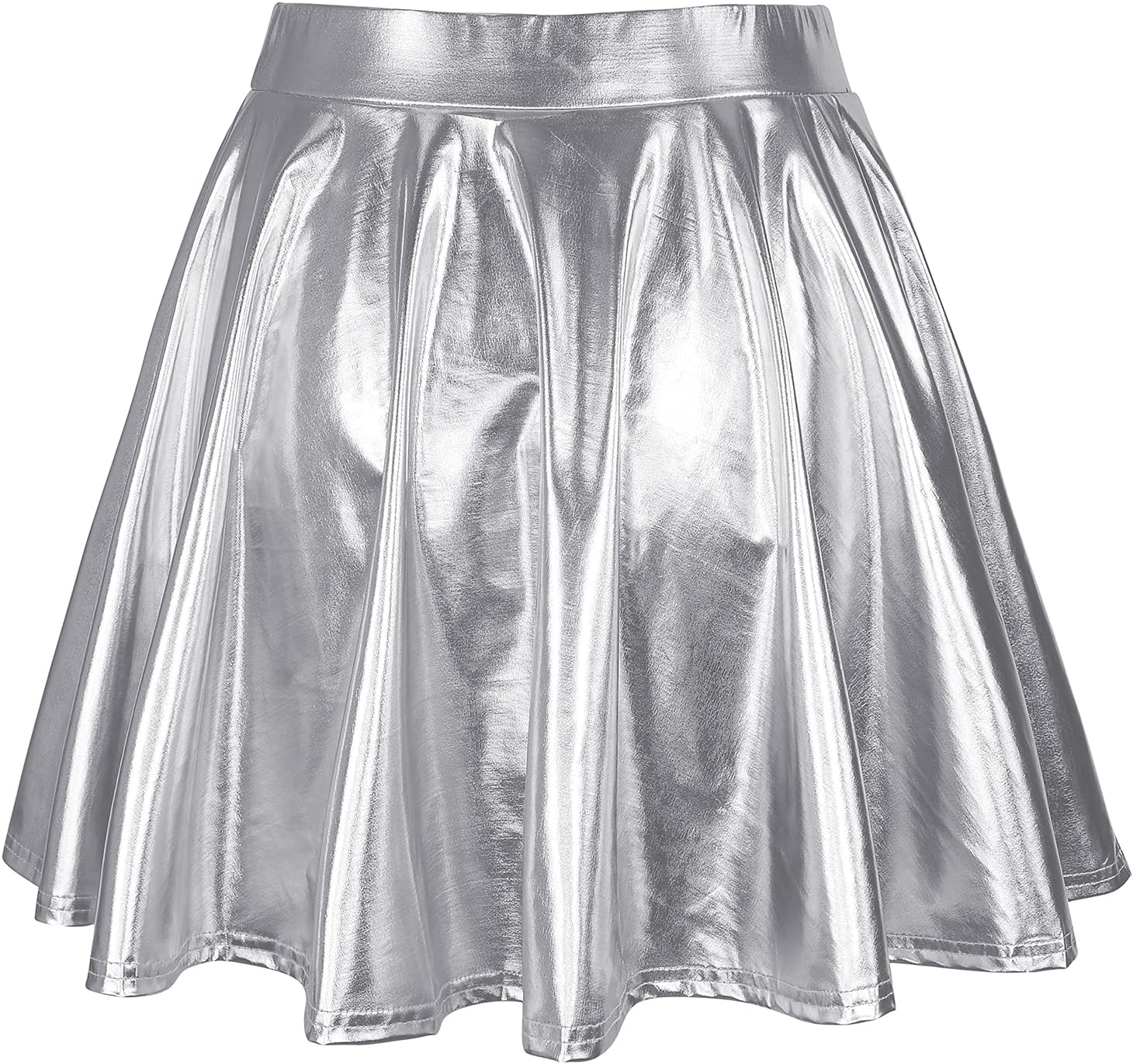 American Trends Womens Mini Skirt Pleated Flared Skater Skirt Metallic Skirt Athletic Tennis Skirt