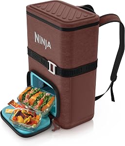 Ninja FrostVault™ Go Soft Backpack Cooler, Dry Storage, Canyon Red