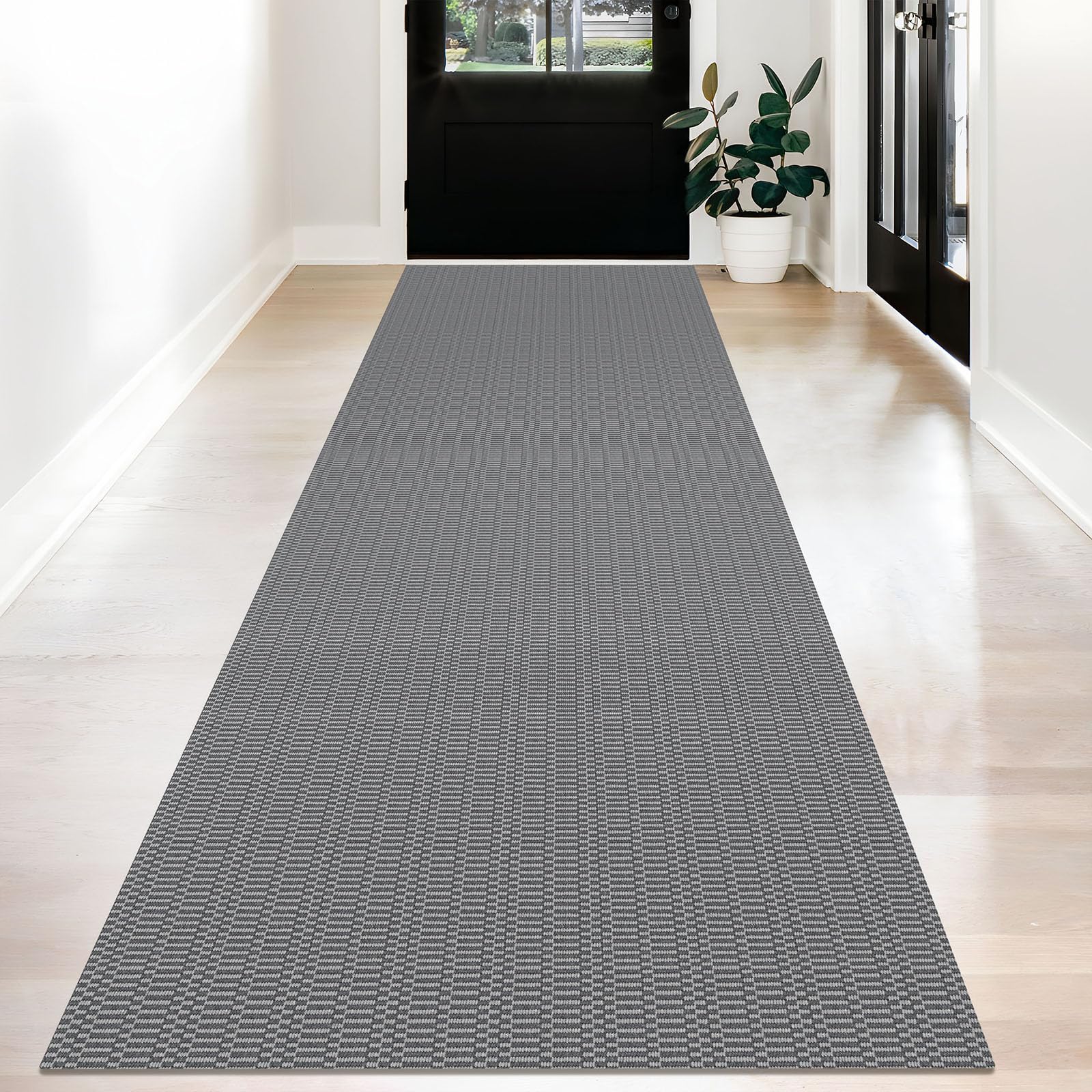 KOZYFLY Washable Runner Rug 3x12 ft Hallway Kitchen Runner Rugs with Rubber Backing Bobo Non Slip Entryway Runner Indoor, Long Carpet Runners for Hall