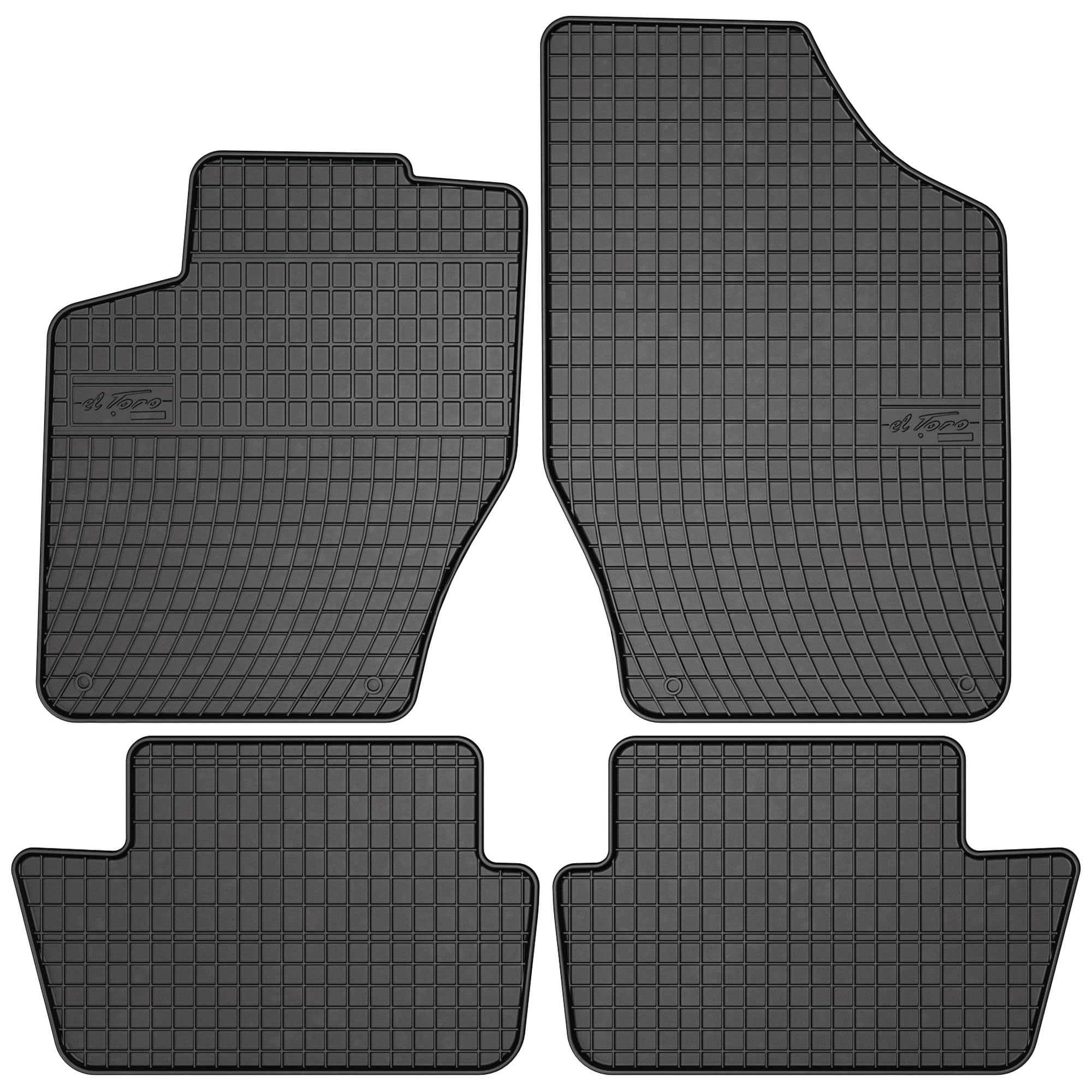 MOTOS Alfombrillas de Goma para Peugeot 308 I 2007-2013 Mejora tu Comodidad de Viaje con la Alfombrilla Antideslizante para Coche- Alfombrillas de Coche para Varias Estaciones