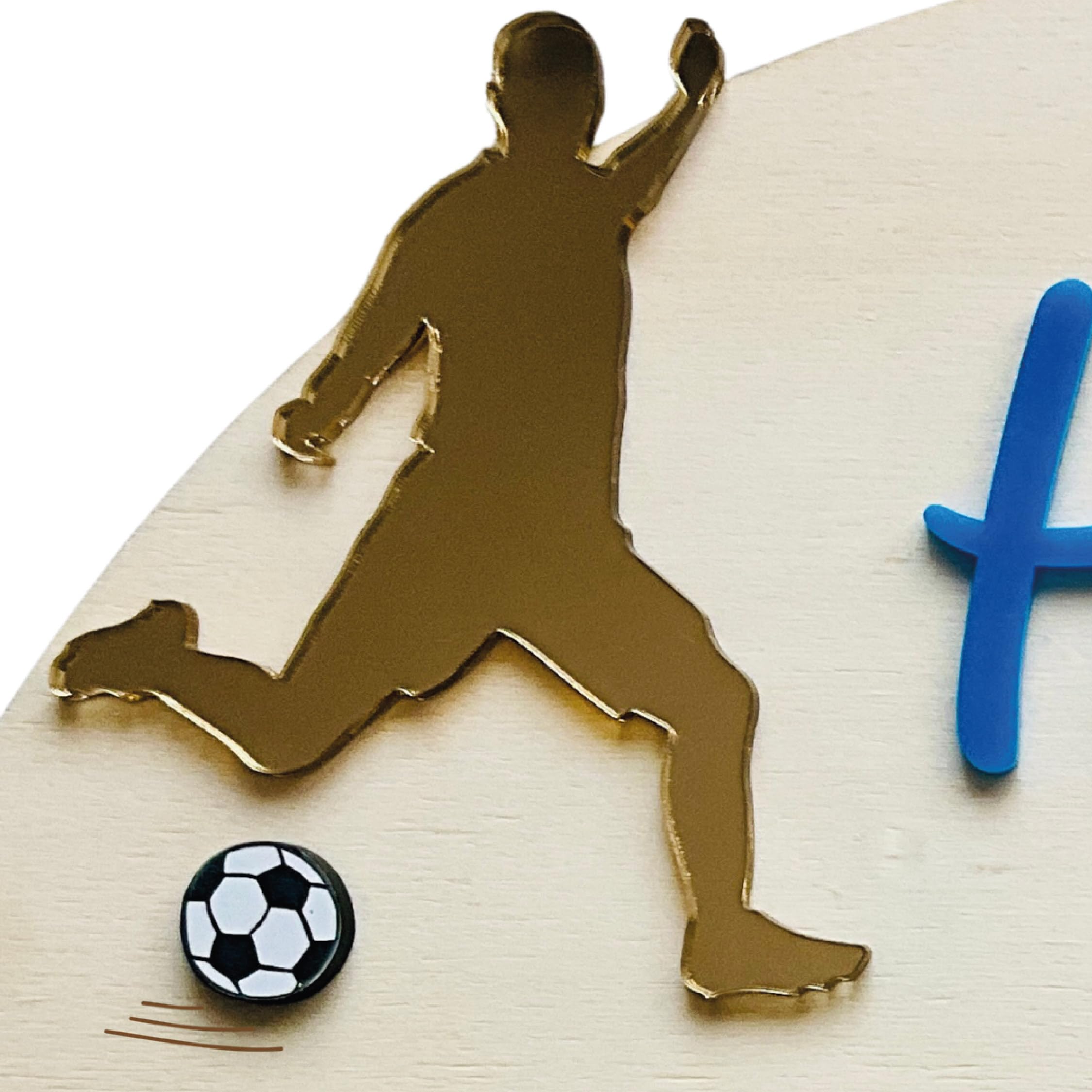 Genérico Ideas CAÓTICAS | Medallero de Fútbol Personalizado para Niños/as y Jugadores/as. Personalizado con Nombre y número en acrílico. Regalo para Deportistas. Fabricado en España.
