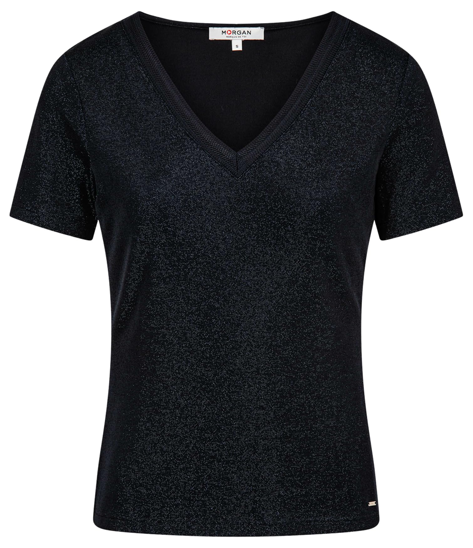 Morgan Women's 212-DIWI T-Shirt, Navy, L