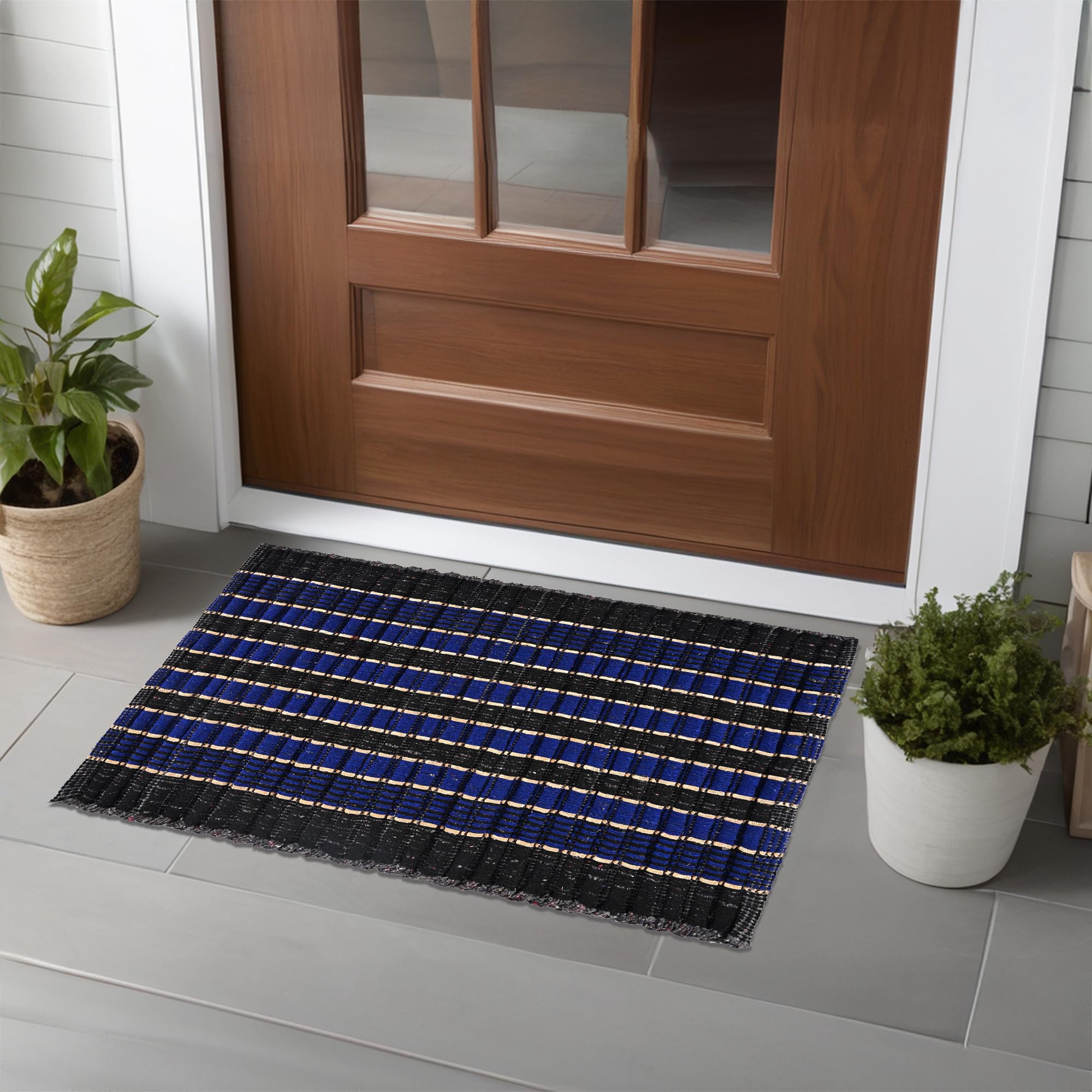 6 Pack Cotton Door Mats - Durable & Water Resistant -7