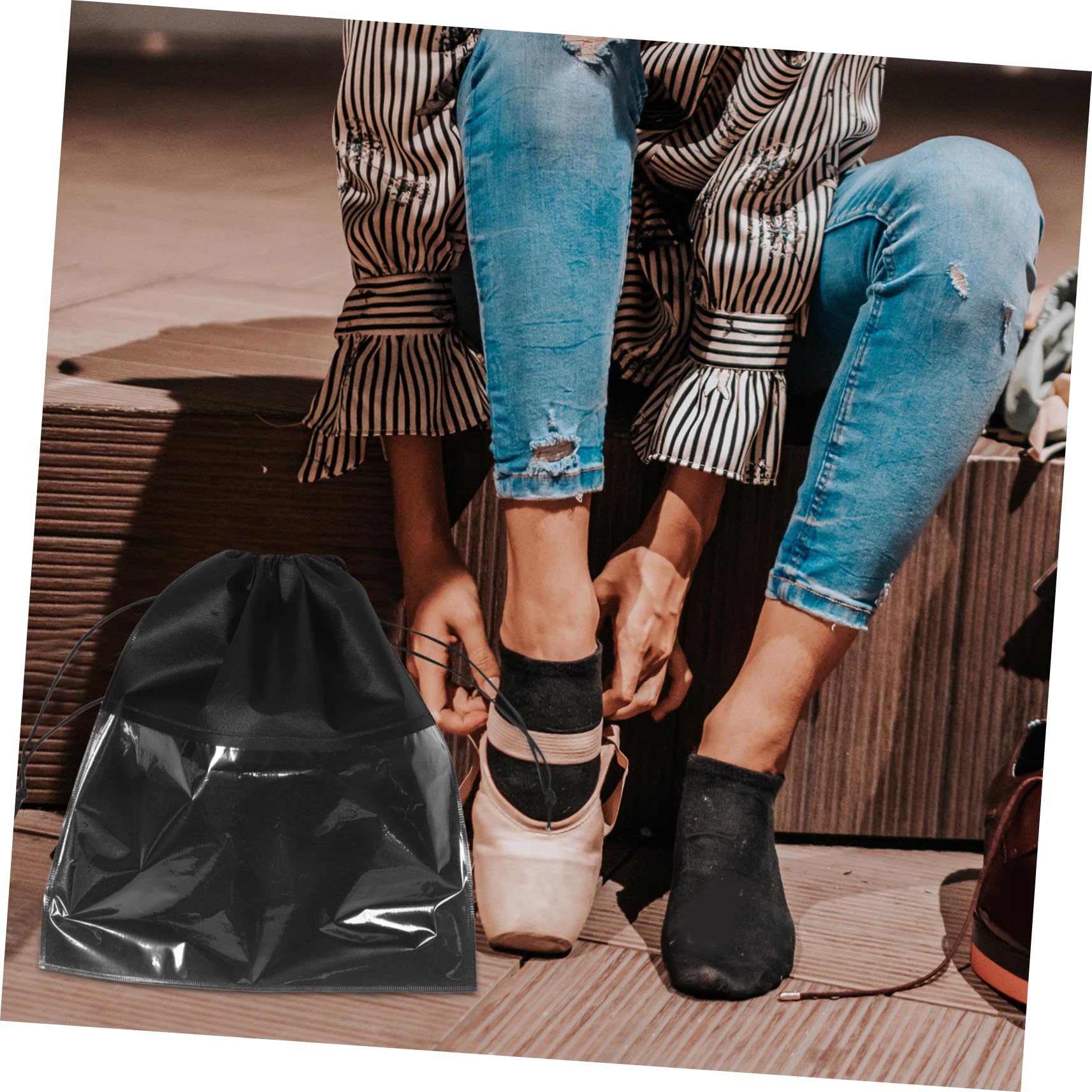 SHERCHPRY Borsa Porta Scarpe Con Coulisse 10 Pezzi Grandi Organizer Da Viaggio Per Scarpe in Tessuto Non Tessuto Per Scarpe Da Uomo E Da Donna