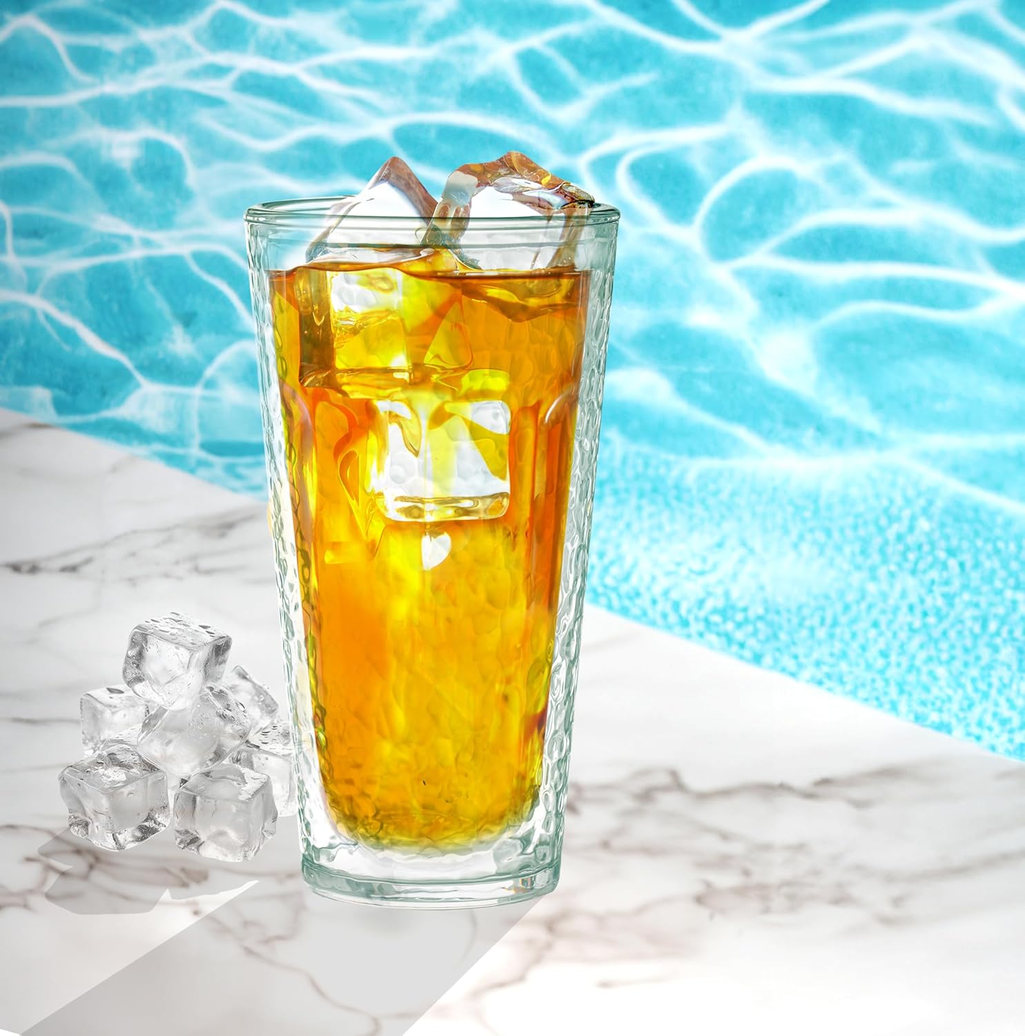 KLIFA- NICE- 20 oz, Set of 4, Acrylic Insulated Tumbler Set, Double-wall Drinking Glasses, BPA-Free, Shatter-Proof Plastic Drinkware, Dishwasher Safe Cups, Assorted - Image 8