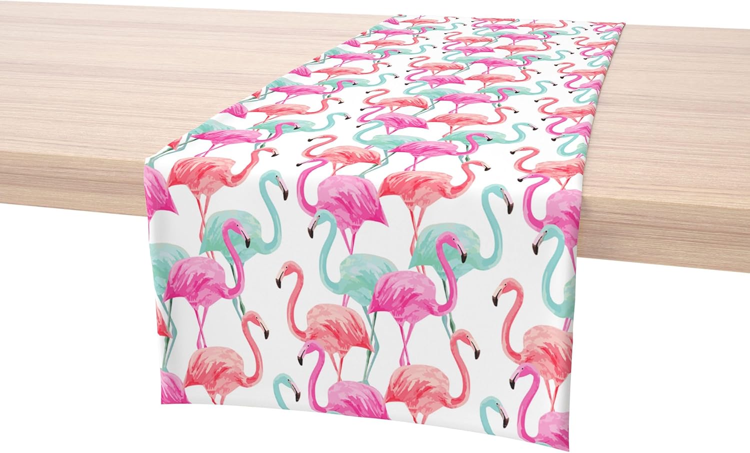Fabric Textile Products, Inc. Table Runner, 100% Cotton, 16x90, Flamingo Beach