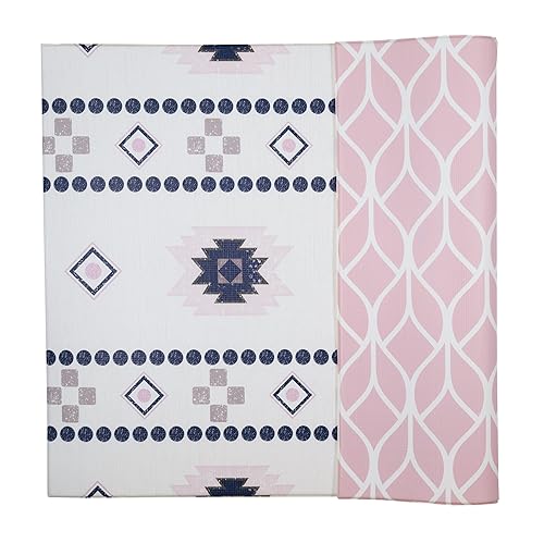 ThriveFully Kids Tapete de juego para bebé para el piso, tapete para gatear con el tiempo boca abajo, tapete de juego de espuma suave no tóxica,