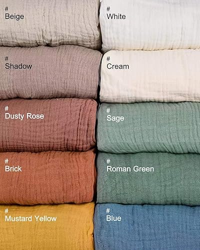 Miniatura 6 de Paquete de sábanas de muselina para bebés niños y niñas, 39 x 27 x 3 pulgadas, muselina neutra de algodón, paquete N Play, sábana con estilo