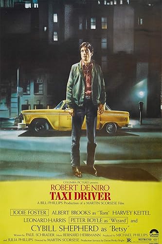 BUY ART FOR LESS Póster con licencia oficial de Taxi Driver The Movie, 24 x 36 pulgadas, impresión decorativa, papel de póster, listo para enmarcar
