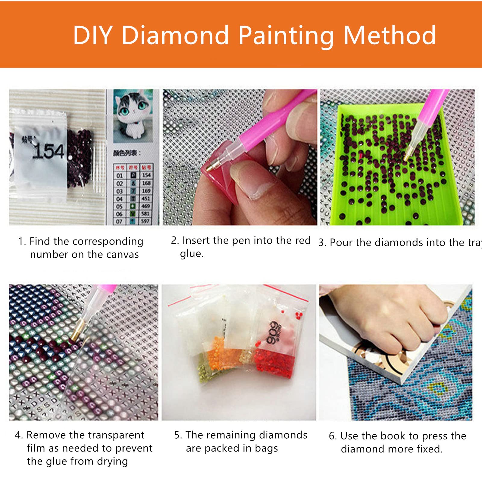 5D Diamant Malerei NAIMOER Diamond Painting Sonnenb Produktbild-Vorschau 12