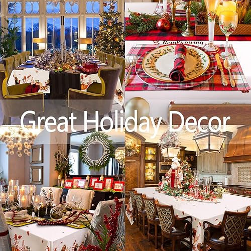 Miniatura 5 de Hiasan Mantel rectangular de cosecha de Acción de Gracias impermeable lavable de secado rápido mantel de otoño para fiestas de comedor o picnic al