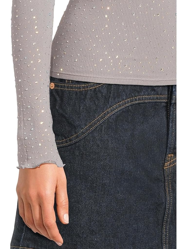 Gray Free People Night Sky Long Sleeve