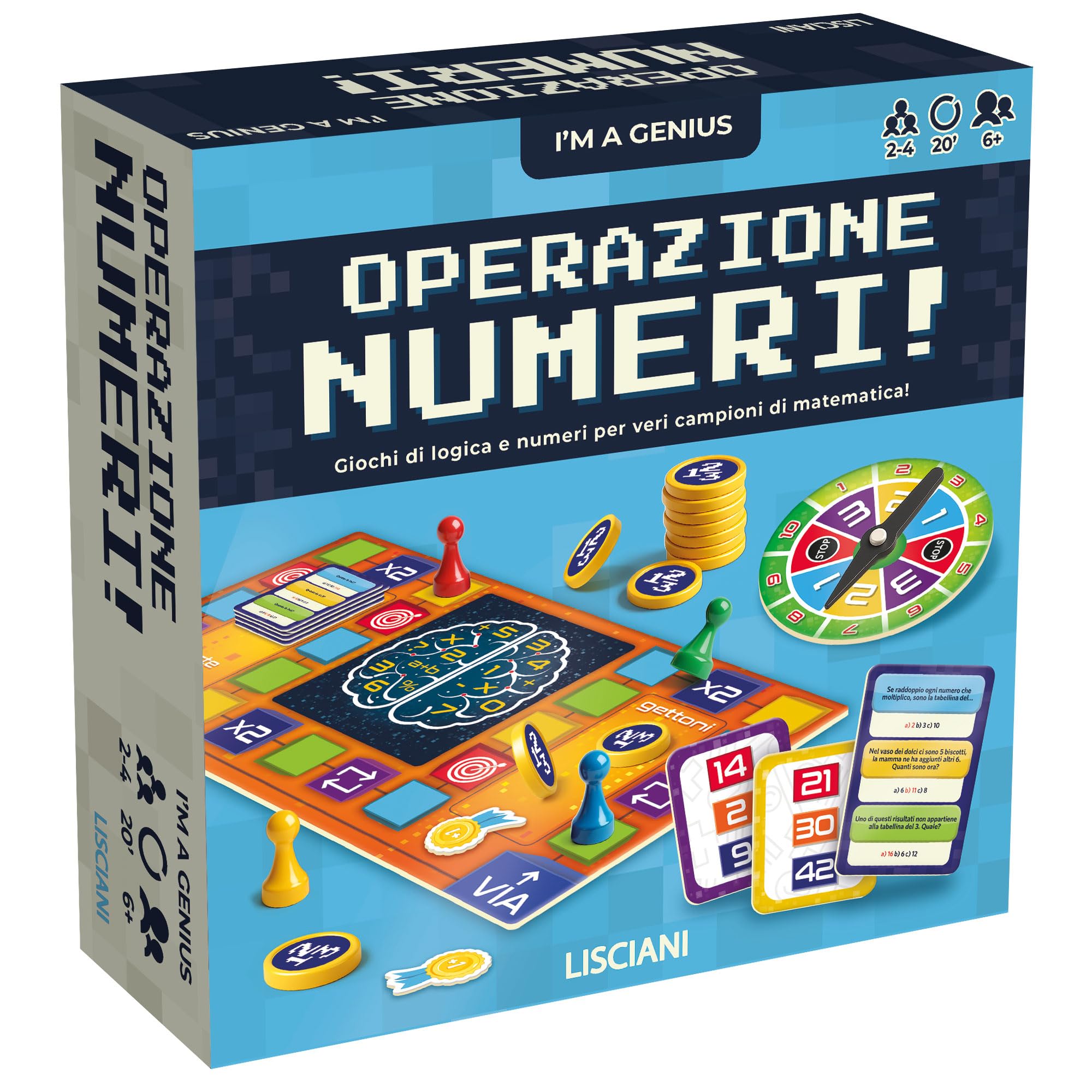Lisciani Games I'm a Genius TS Tables and Problems, 100491