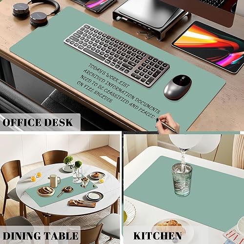 Miniatura 7 de Tapete de escritorio de borrado en seco, impermeable, pizarra blanca borrable para hacer planes, protector de escritorio grande antideslizante para