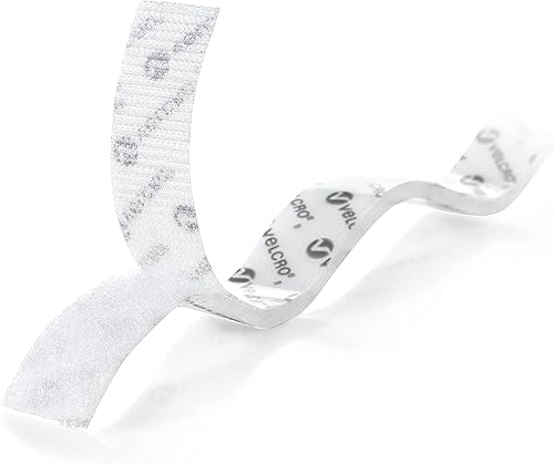 Miniatura 6 de VELCRO Brand Puntos y cinta blanca de gancho y bucle para organización del aula y manualidades 200 círculos de 34 pulgadas y rollo de cinta de 5