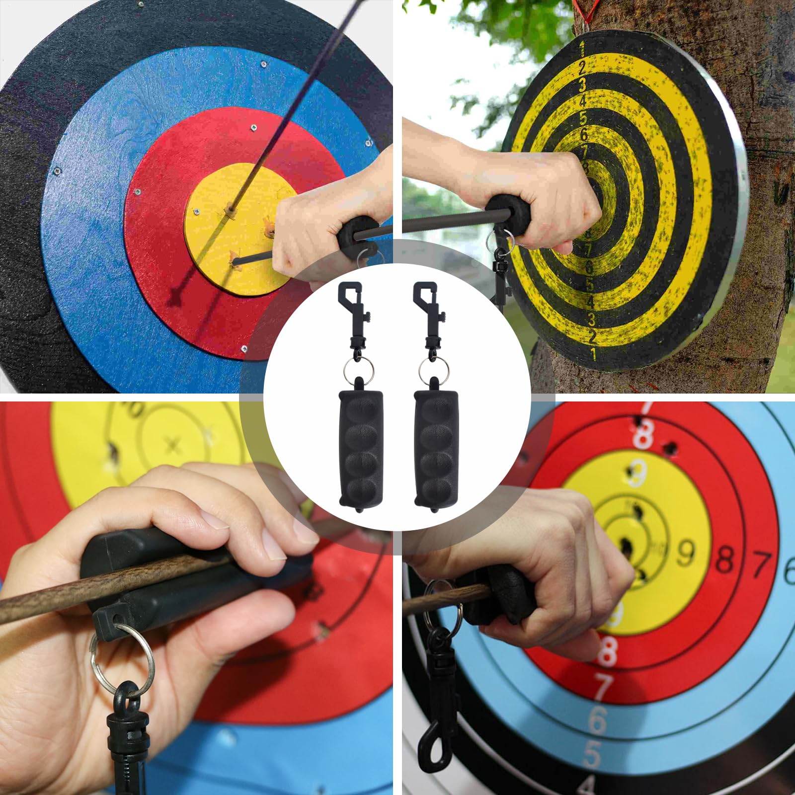 2 Pezzi Estrattore di Frecce in Silicone, Portatile Tiro con L'Arco Freccia Estrattore per la Pratica del Tiro con L'Arco Strumento di Rimozione Efficiente delle Frecce