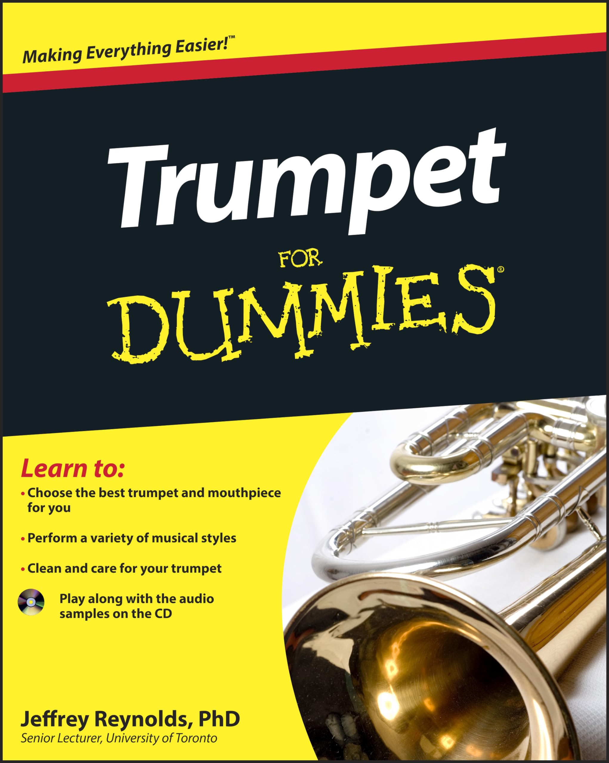 Trumpet For Dummies by Jeffrey Reynolds PAPERBACK 9780470679371