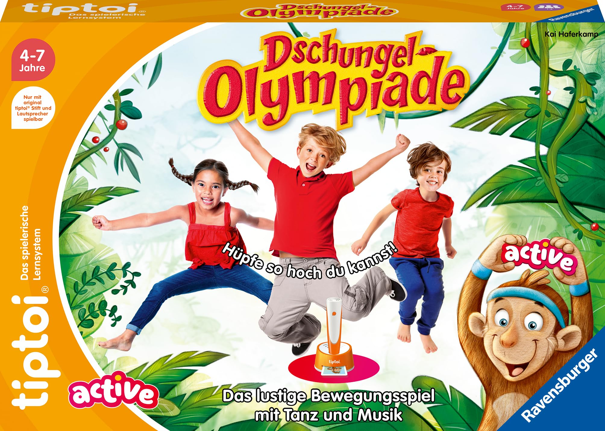 Ravensburger tiptoi ACTIVE Spiel 00129: Dschungel-Olympiade