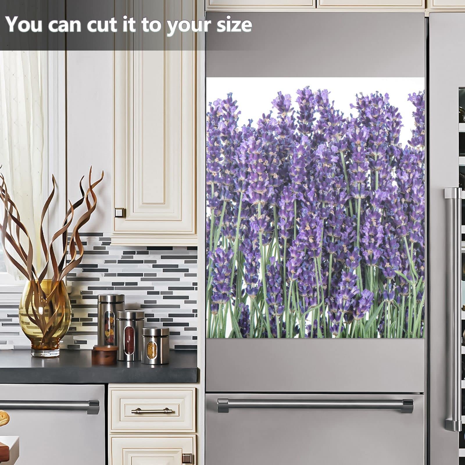 Lavender Bouquet Dishwasher Magnet Cover - 23x26 Inch Decal For Refrigerator, Cabinet, Metal Surfaces - View #10