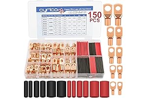 Complete Wire Terminal Connector Kit - AWG 2-10 Battery Cable Lugs Assortment