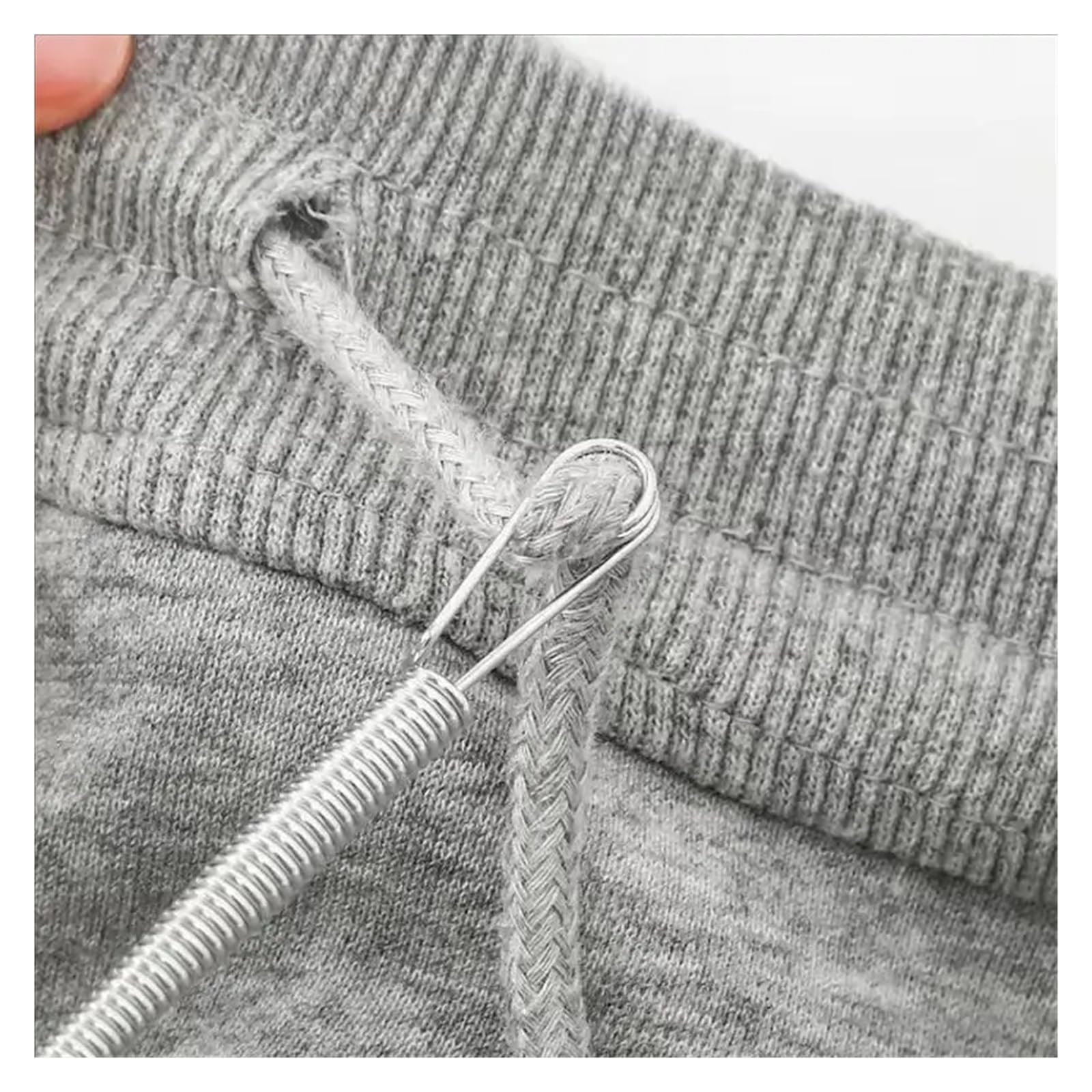 Bendable Spring Drawstring Threader for Pants Hoodies Elastic Lace Cord