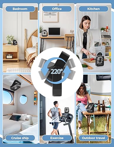 Miniatura 6 de Ventilador magnético aprobado para cruceros Recargable y enchufable, ajustable de 5 velocidades, funcionamiento silencioso, duración de la batería