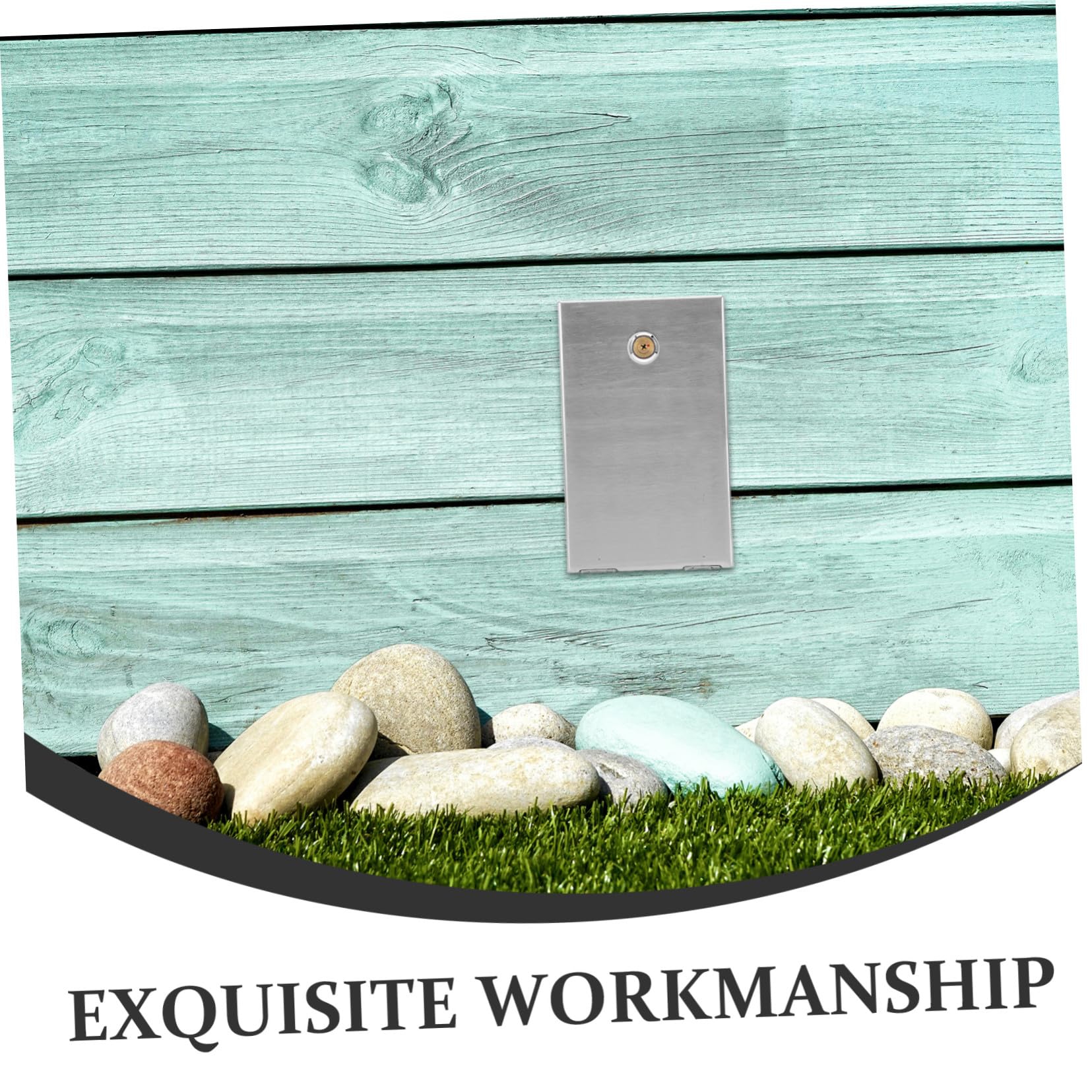 Zerodeko Wetterfeste Edelstahl Steckdosenbox Modell mit Schloss und Schlüssel Anti-diebstahl Schutzgehäuse für Außenbereich Korrosionsbeständige Robuste Steckdosenabdeckung für
