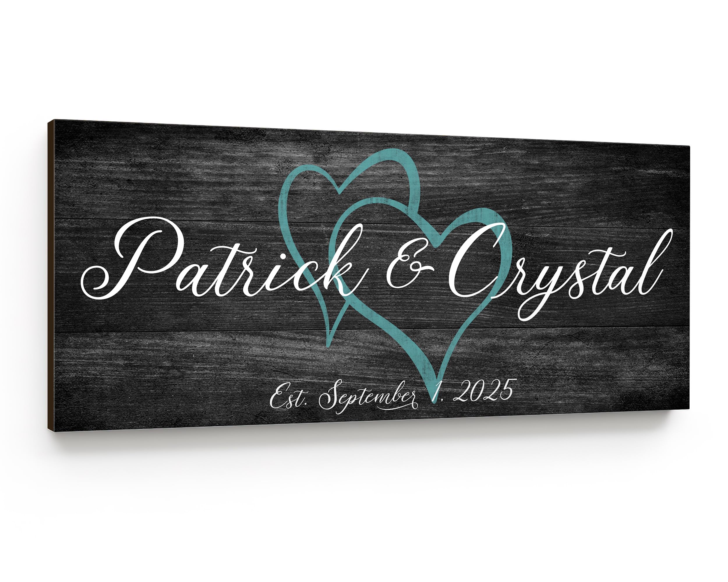 Family Established Wood Sign