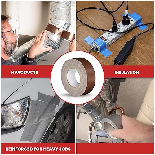 Miniatura 5 de GGR Supplies Cinta adhesiva T.R.U. CDT-36 de grado industrial. Impermeable y resistente a los rayos UV. Varios colores disponibles. 60 yardas.