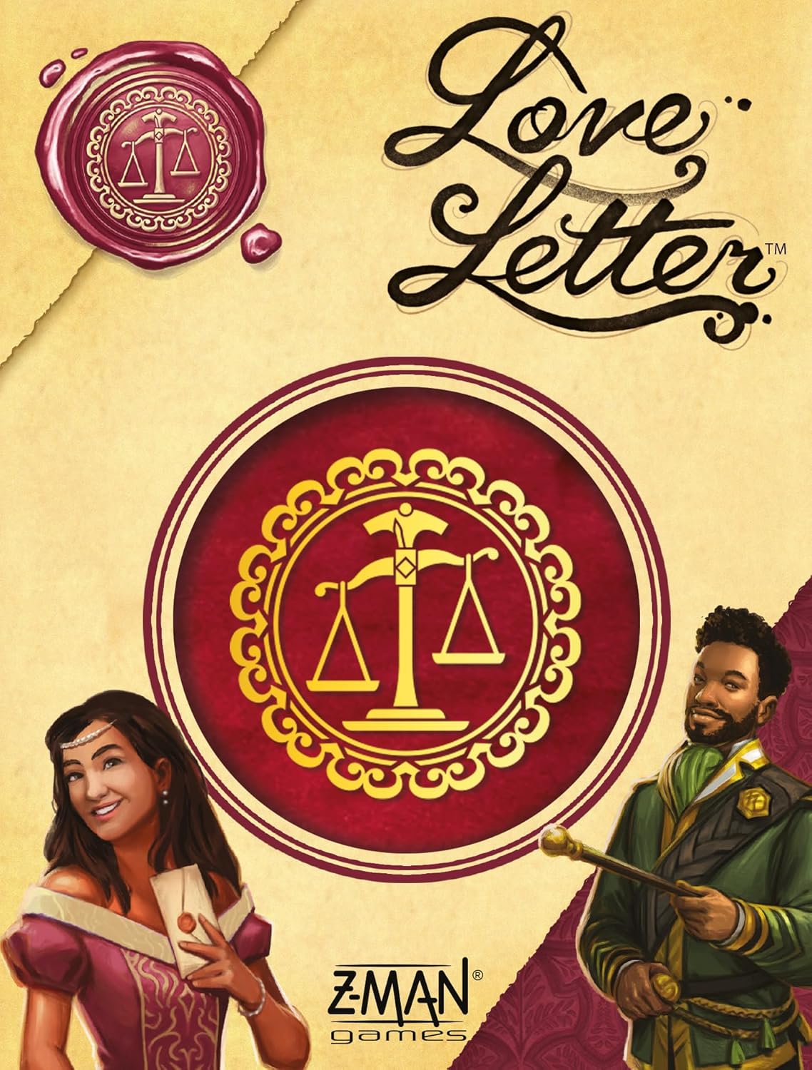 Z-Man Games, Love Letter, Connoisseur Game, Card Game, 2-6 Players, from 10+ Years, 15 Minutes, German