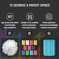 Vista 5 de PSLER 72 fundas de radios para decoración de tuberías para motocicleta, motocross, pit Dirt Bike