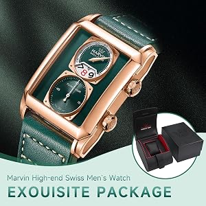 Amazon.com: marvin Watches for Men Swiss Mens Watch in Stainless