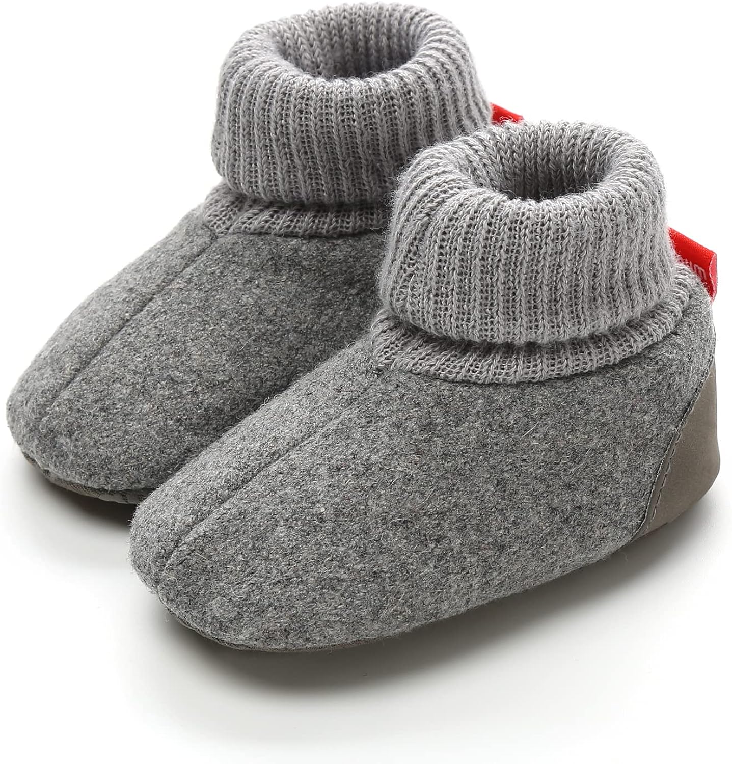  | ENERCAKE Baby Boys Girls Cozy Fleece Booties with Grippers Stay On | Boots