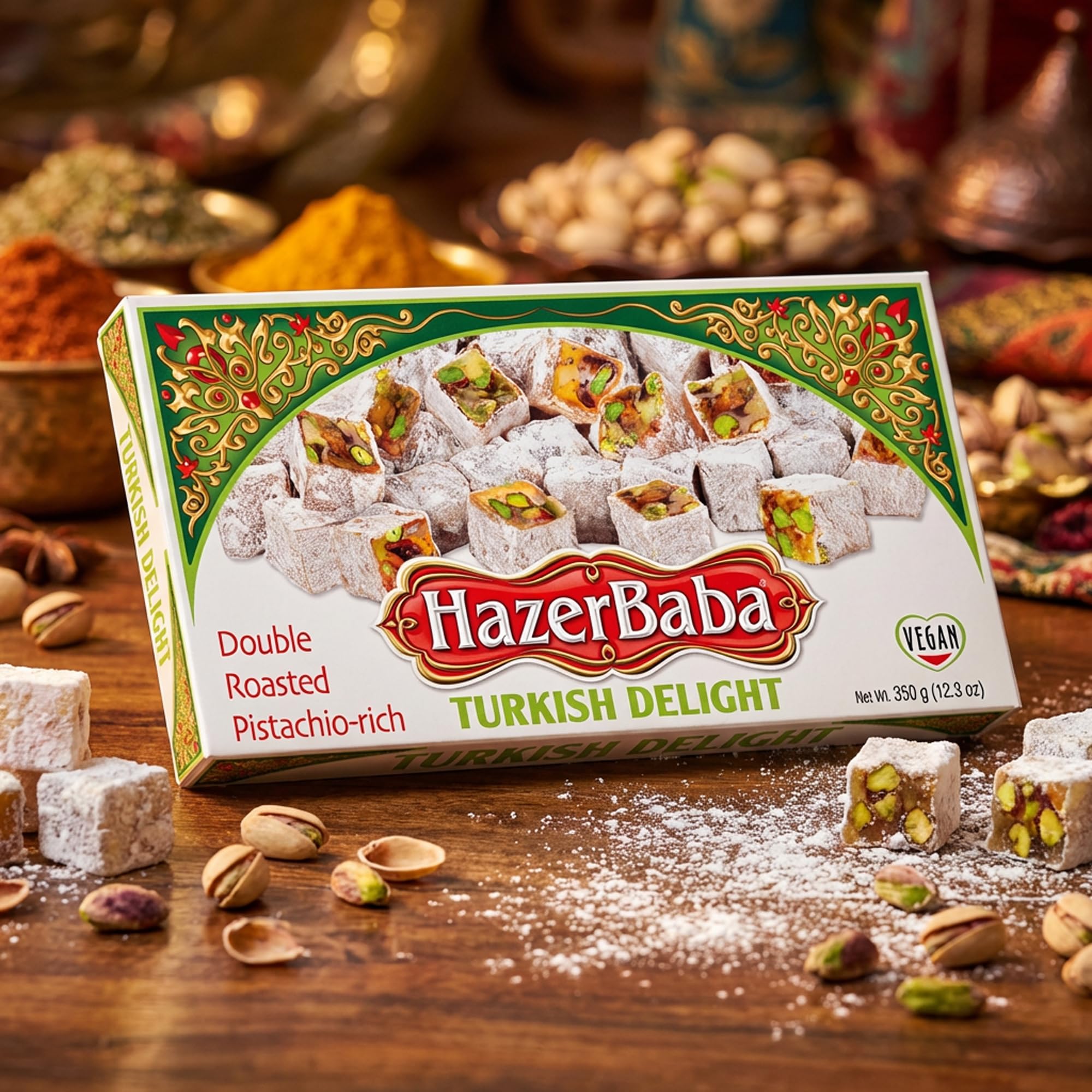 Amazon.com : HazerBaba Double Roasted Turkish Delight Pistachio