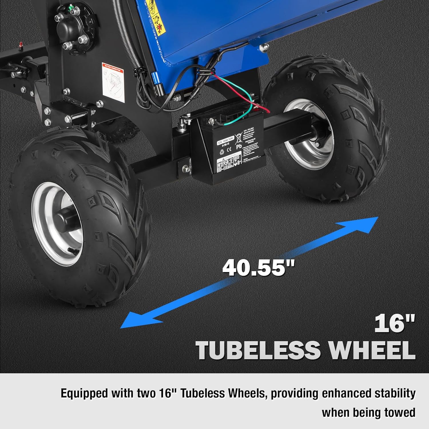 BILT HARD 6 Inch 420cc 15HP E-Start Gas Powered Drum Wood Chipper, 4-Wheels Towable Leaf Branch Shredder Mulcher with Tow Bar, Emergency Stop Bar