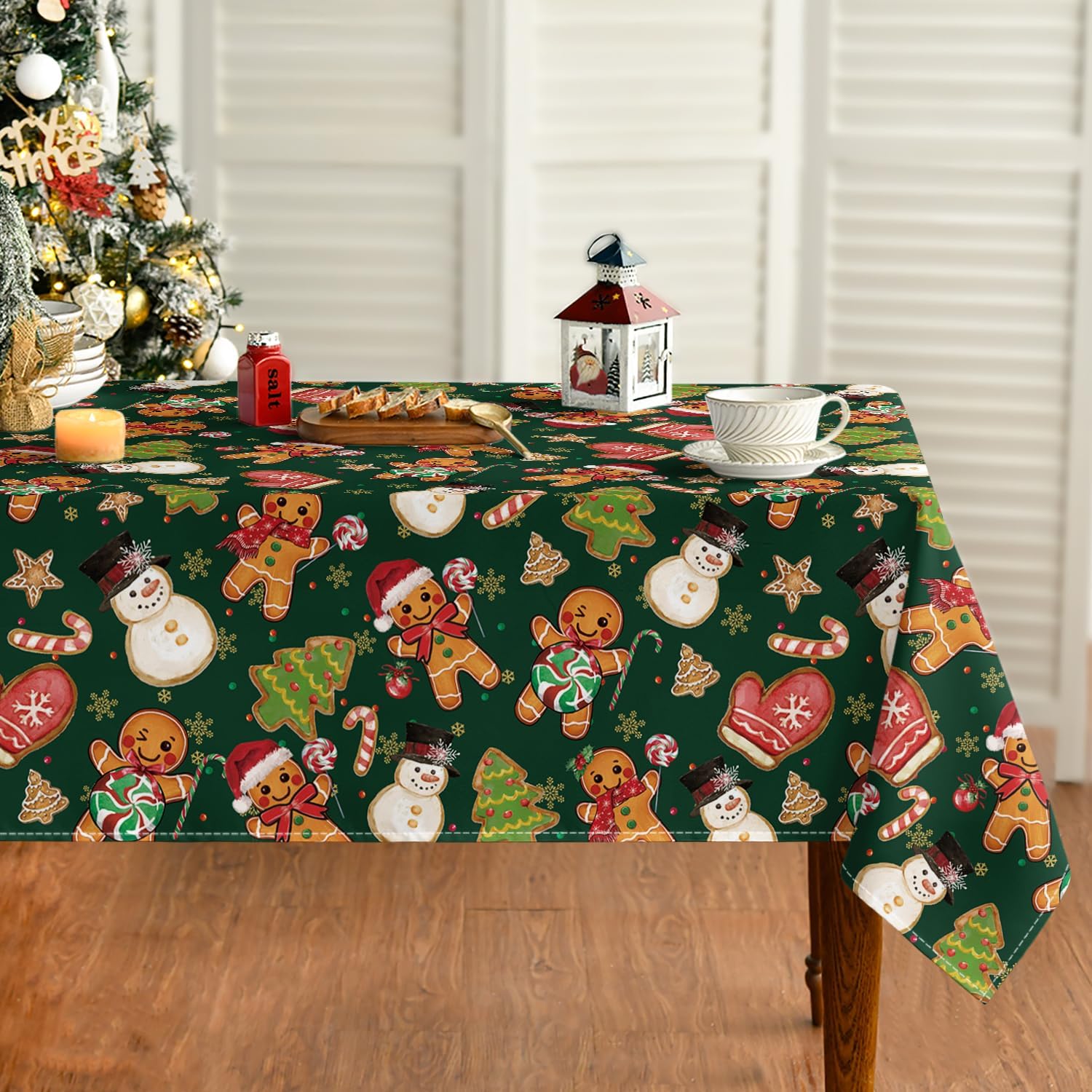 Amazon.com: Horaldaily Christmas Tablecloth 60×104 Inch Rectangular ...