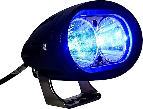 Miniatura 3 de Foco de luz LED azul de seguridad para carretillas, lámpara de advertencia para Offroad Race 12 voltios, 48voltios
