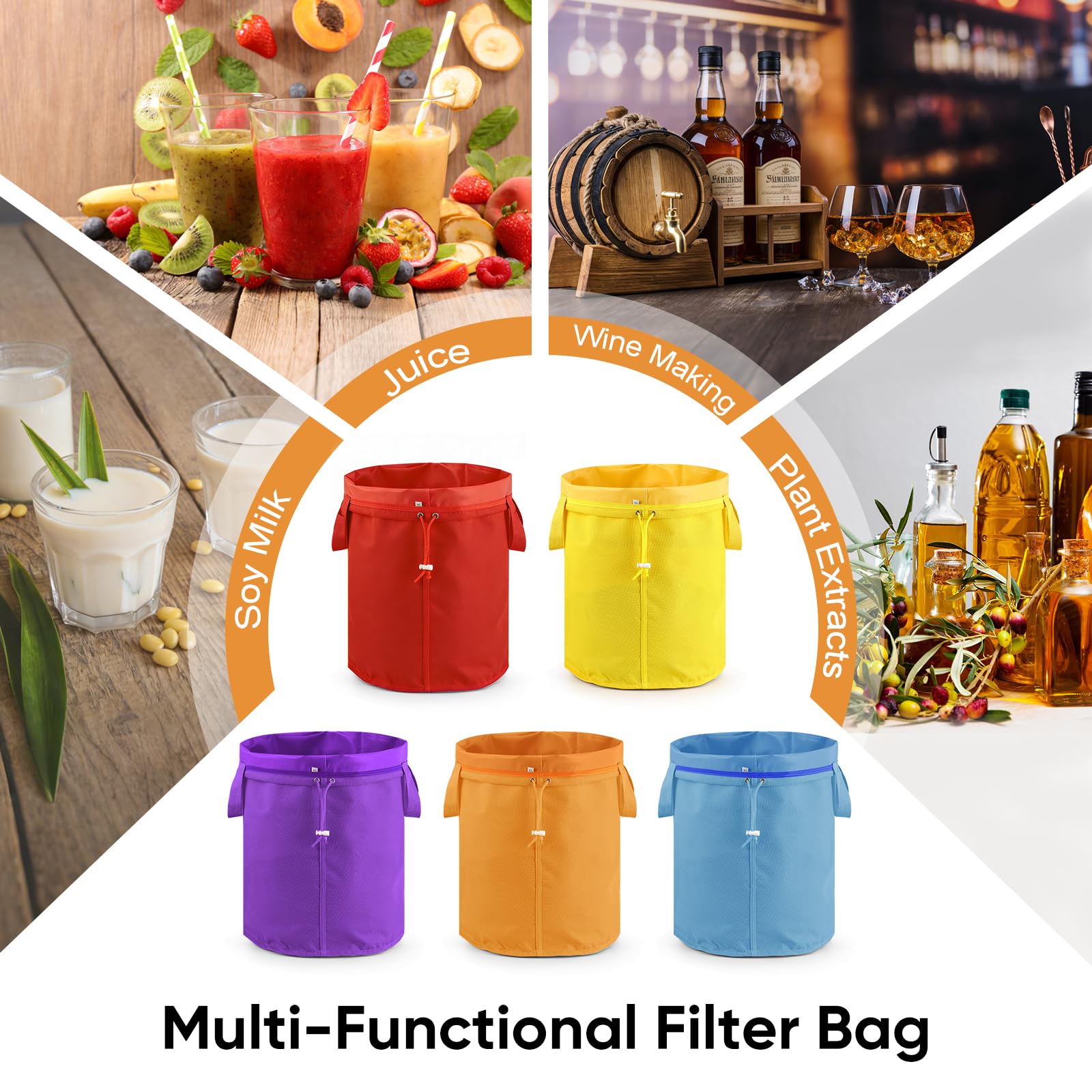 Koalafast Filter Bags - 5 Pack Micron Bags -7