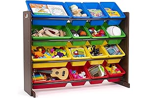 Humble Crew Supersized Wood Toy Cabinet: Streamlined Organization for Playtime Paradise