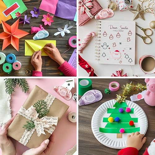 Miniatura 6 de Cinta de doble cara para manualidades, paquete de 6 rodillos de cinta adhesiva, cinta de álbum de recortes de 26 pies x 0.31 pulgadas, cinta para