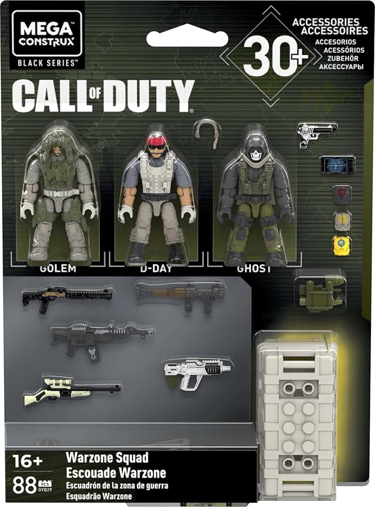 Amazon.com: MEGA Call of Duty Warzone Squad Micro Action
