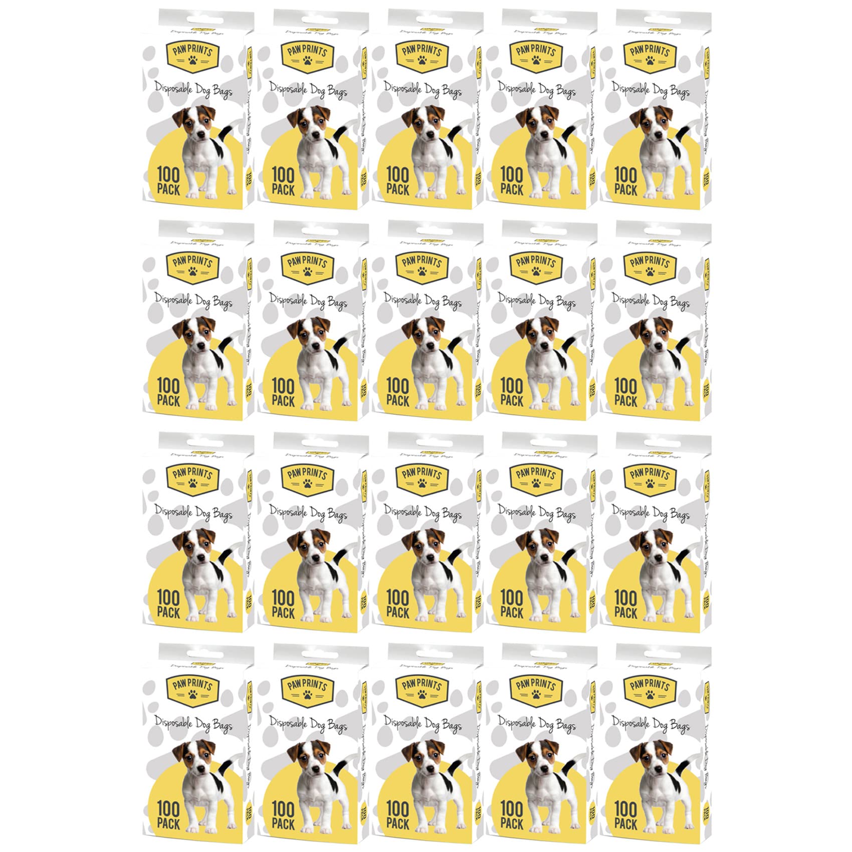 10 To 2000 x KINGFISHER DOGGY WASTE BAGS | HEAVY DUTY | Dog | Cat | Puppy | Disposable | POO | Poop | Dispose | Walk | Indoor | Outdoor UK FREE P&P (20 X Packs (2000 WASTE BAGS))