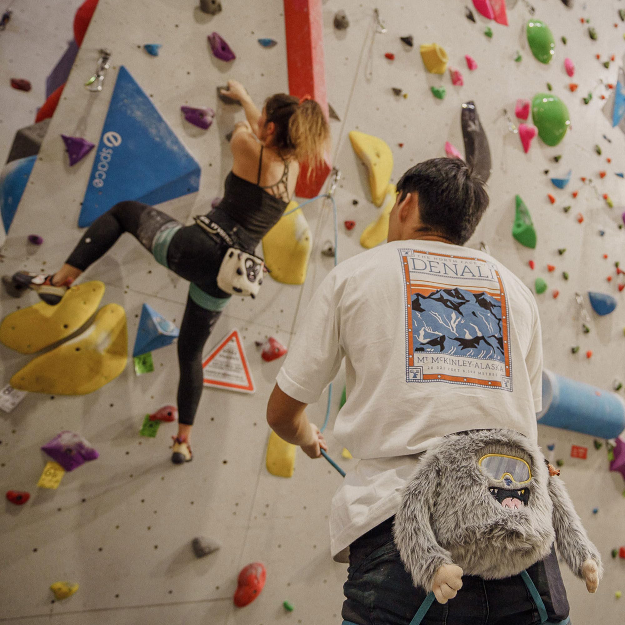 YY Vertical Yeti Bolsa de tiza para escalada en roca para adultos y niños, búlder